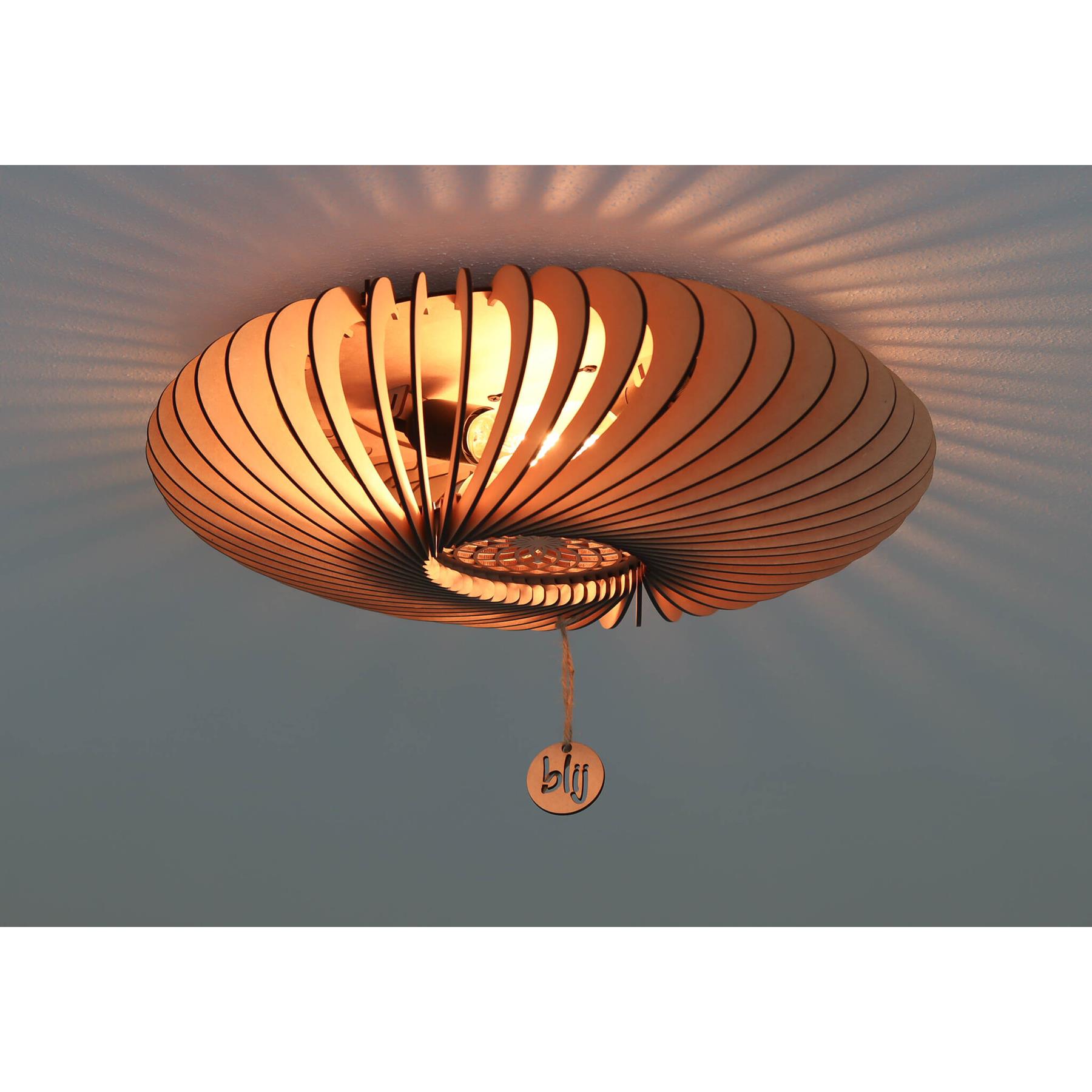 Blij Design Blij Design Swan Plafondlamp Ø 36cm Naturel