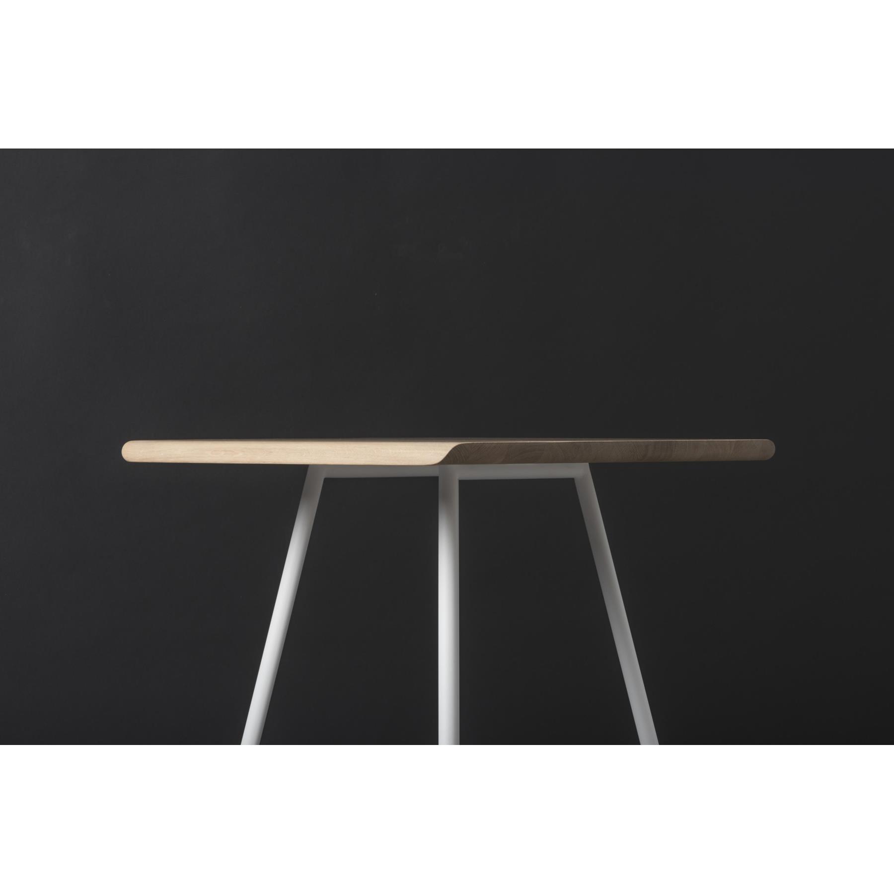 Gazzda Leina bar tafel 70x70 whitewash, wit onderstel