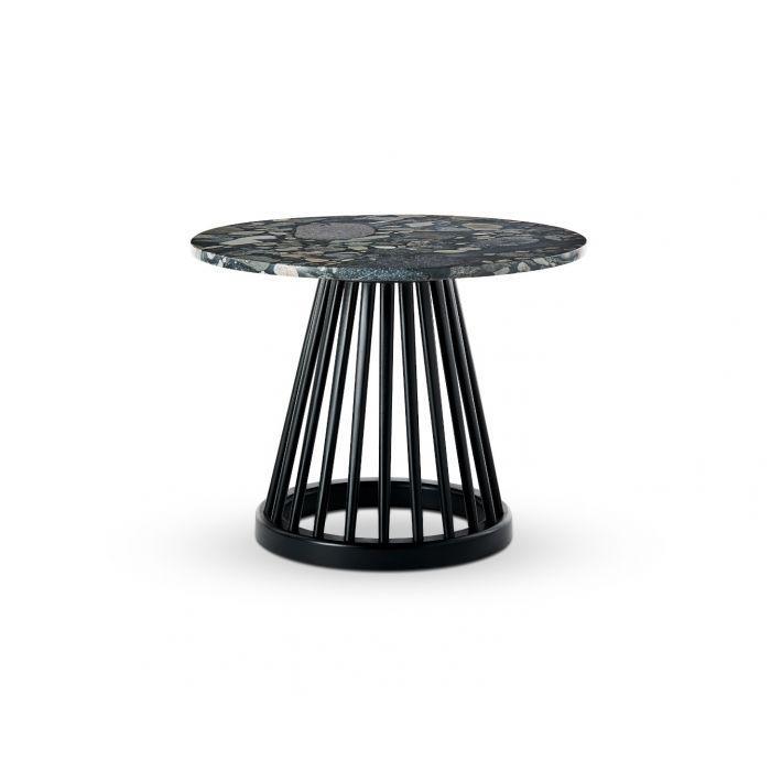 Tom Dixon Fan 60 salontafel zwart|Pebble marmer