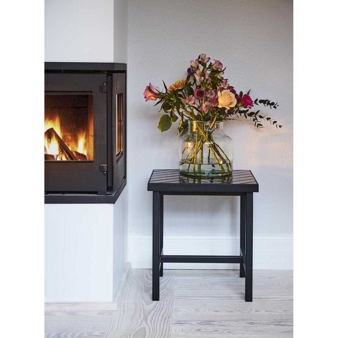 Warm Nordic Herringbone bijzettafel geel