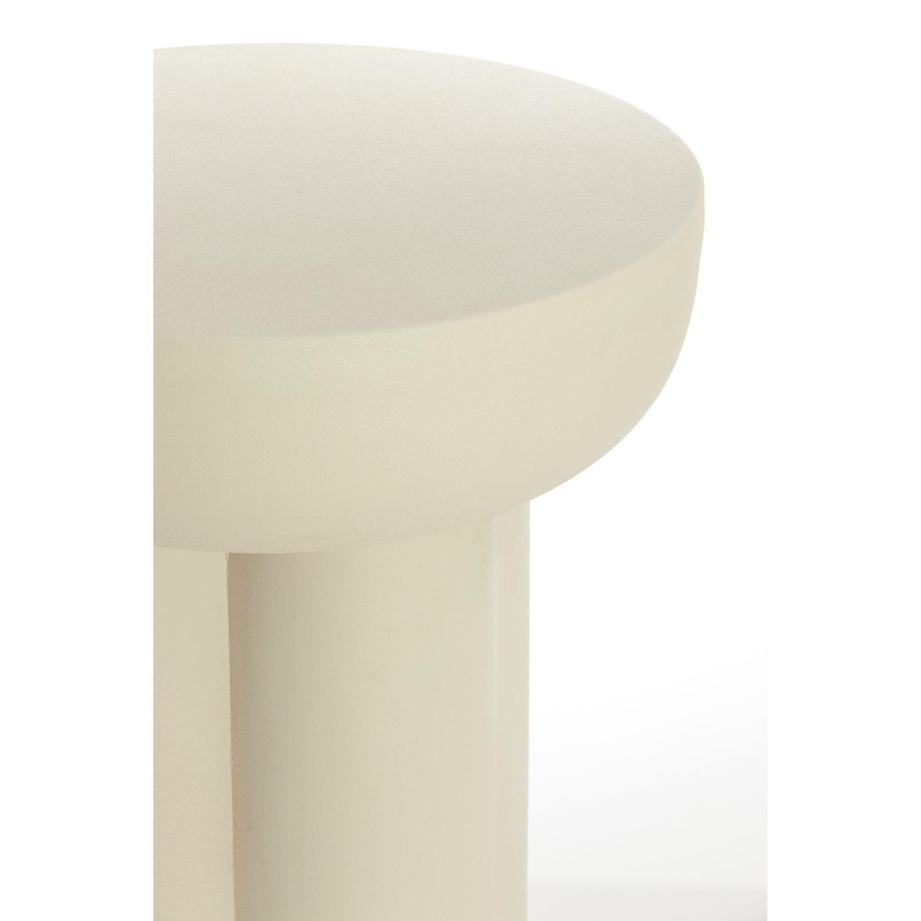 Light & Living Bijzettafel Mikola - Wit - Ø46cm
