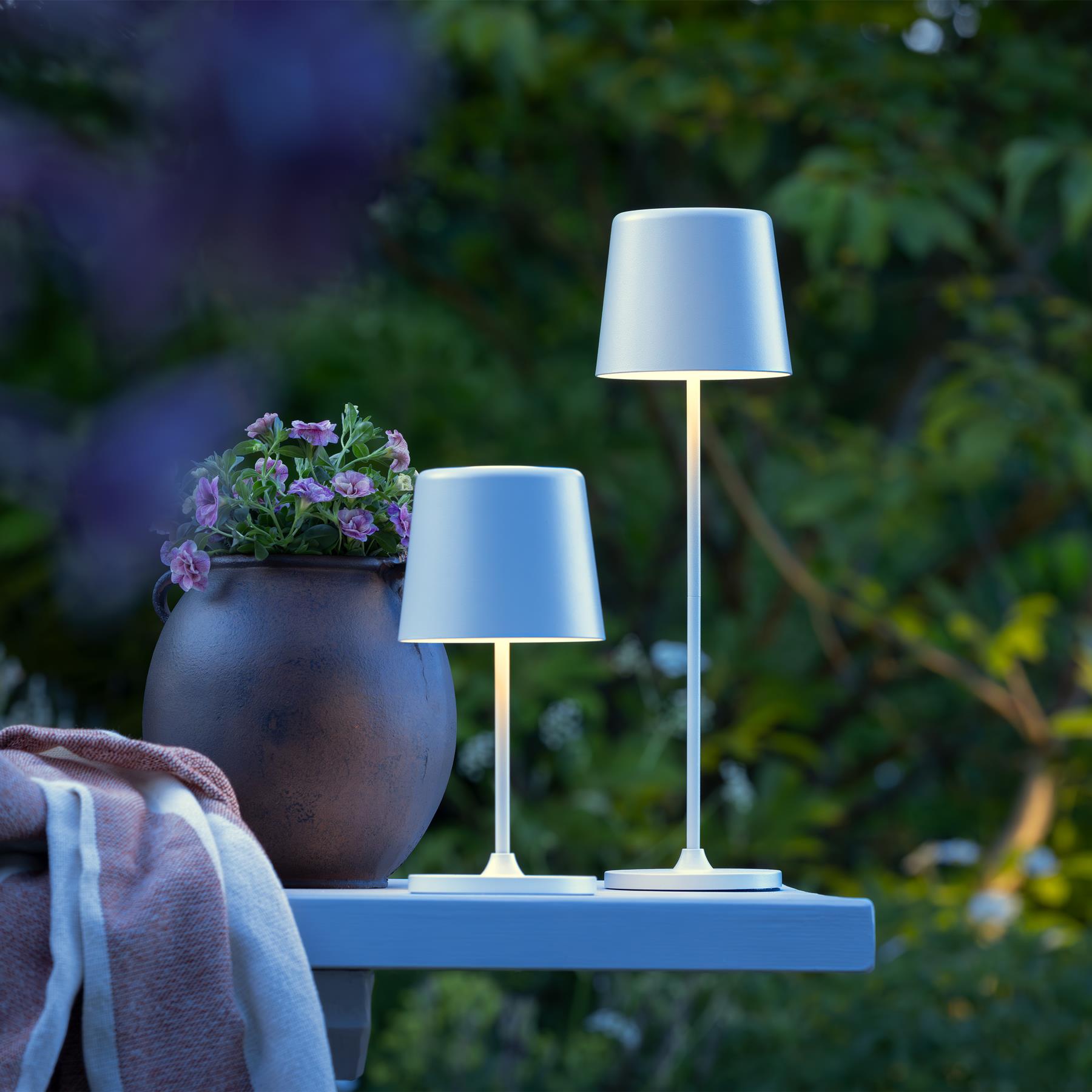 Brilliant Kaami Tafellamp - Ø 10 cm - Wit