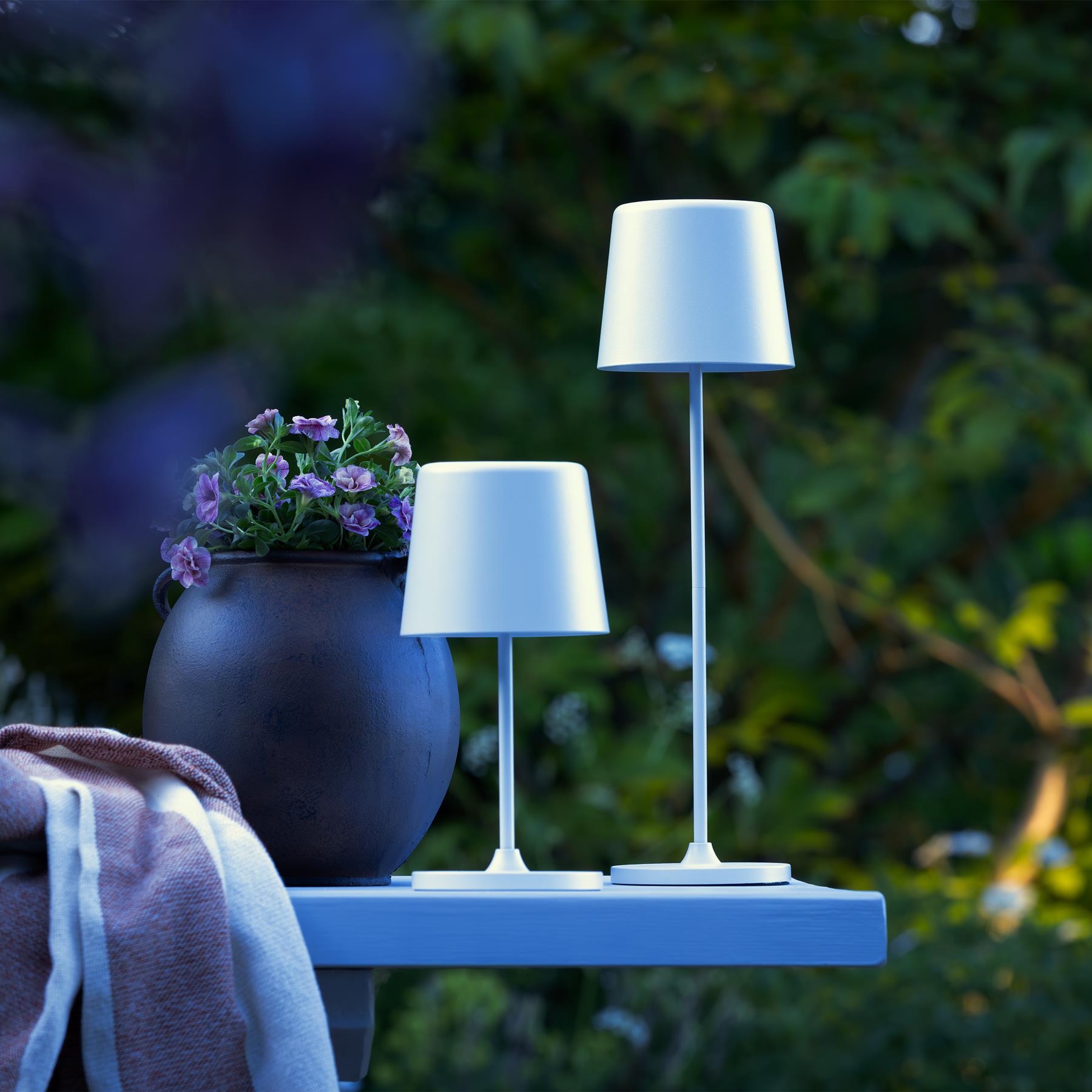 Brilliant Kaami Tafellamp - Ø 10 cm - Wit