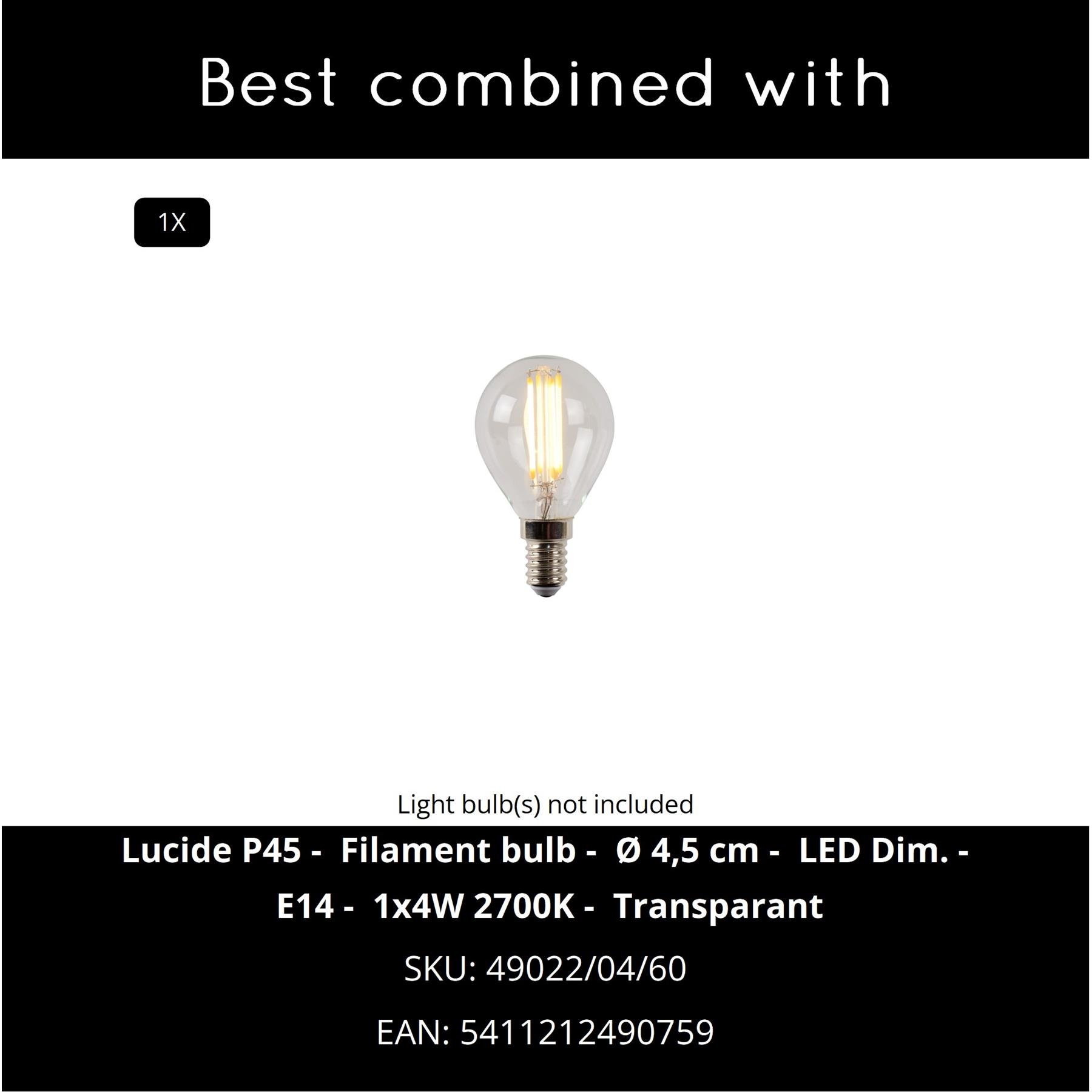 Lucide TOUCH Tafellamp - Mat chroom