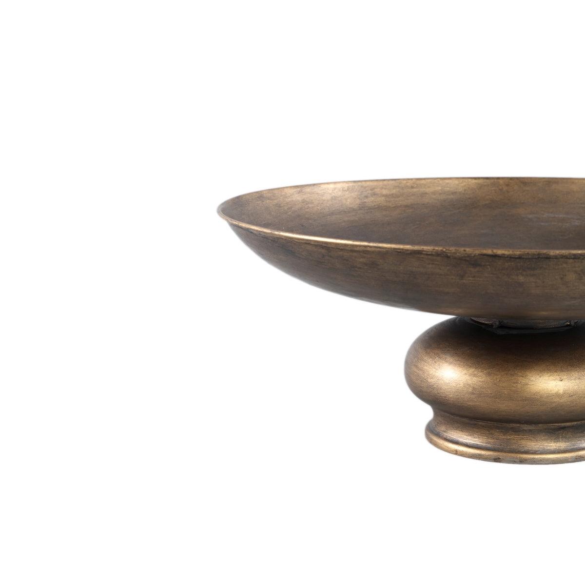 PTMD Schaal Luciene - 38x38x14 cm - Ijzer - Goud