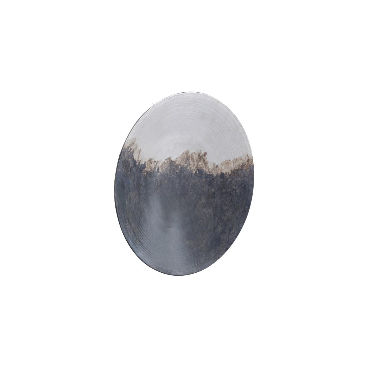 PTMD Schaal Mykelti - 30x30x5 cm - Ijzer - Zilver