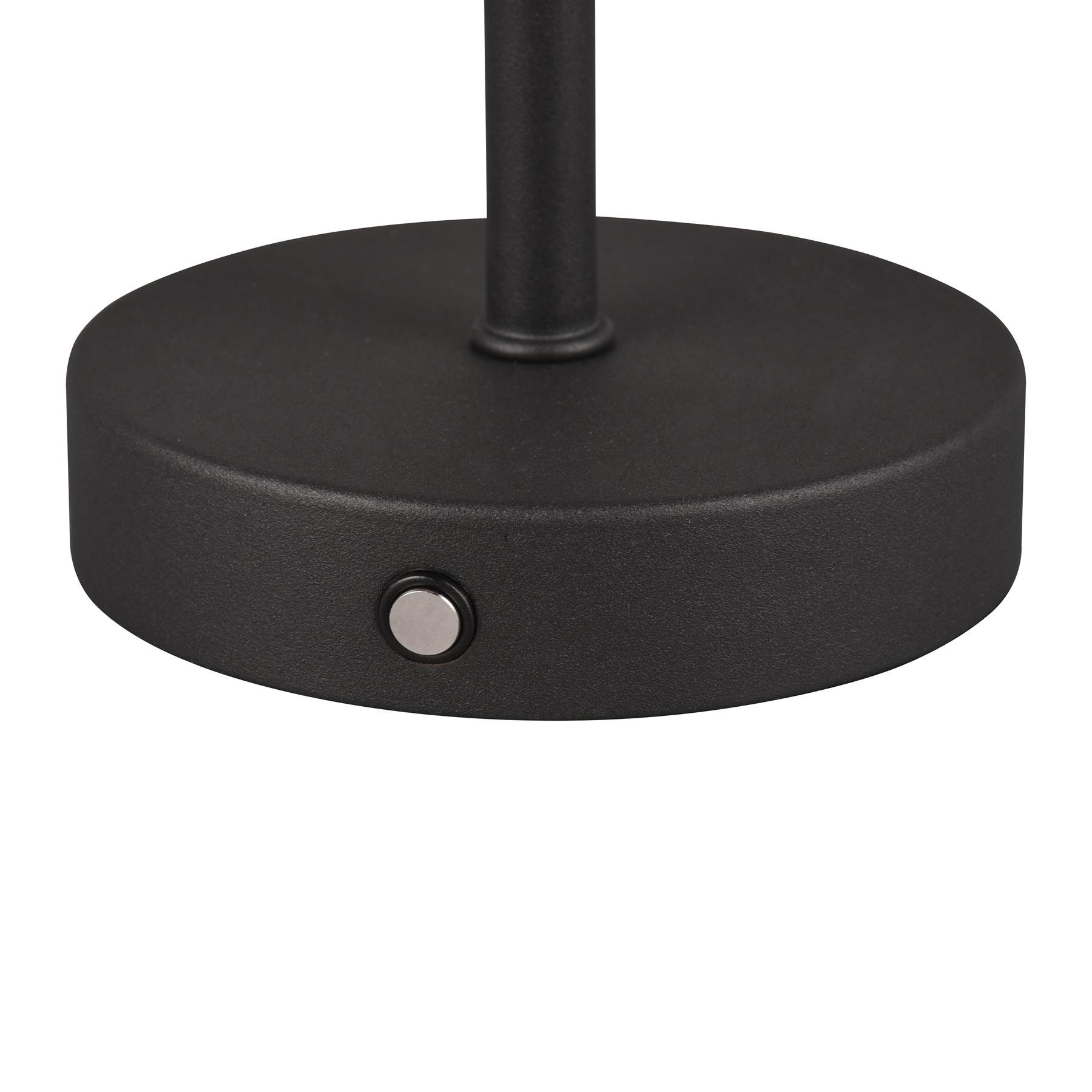Reality Jeff Oplaadbare Tafellamp - Zwart