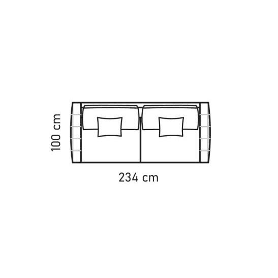 Nuuck Bente 3-Seater simply beige 1244
