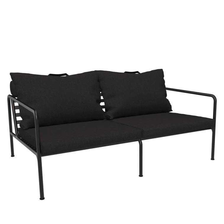 Houe Avon 2-zits loungebank frame zwart stof char heritage
