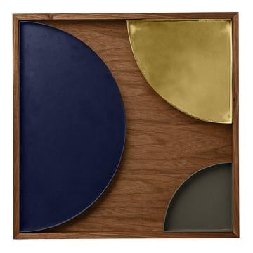 AYTM Wooden tray dienblad medium zwart