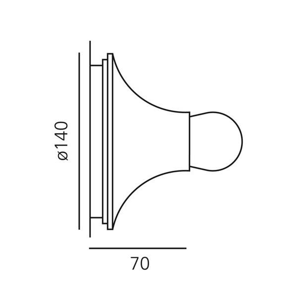 Artemide Teti wandlamp transparant