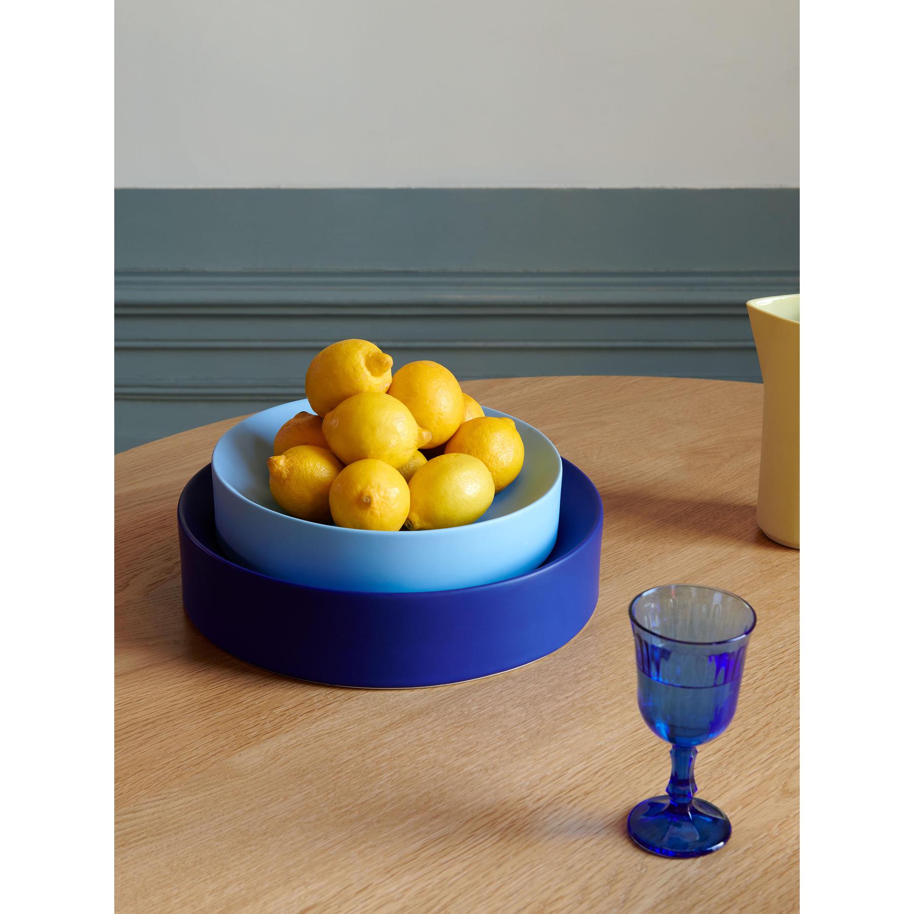 FÉST Plateau eettafel 120 transparant eiken blad