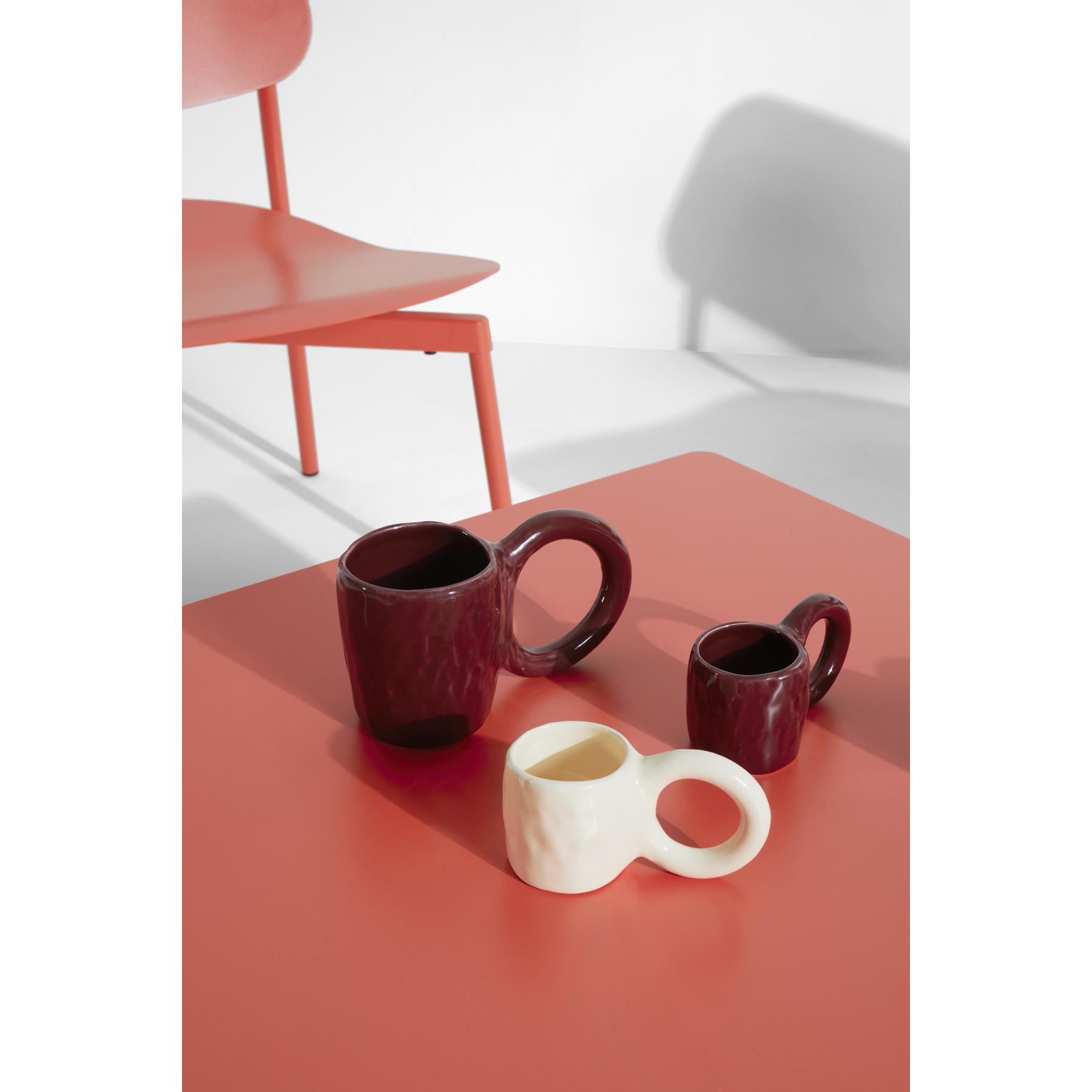 Petite Friture Donut espresso mok set van 2 Bubble Gum