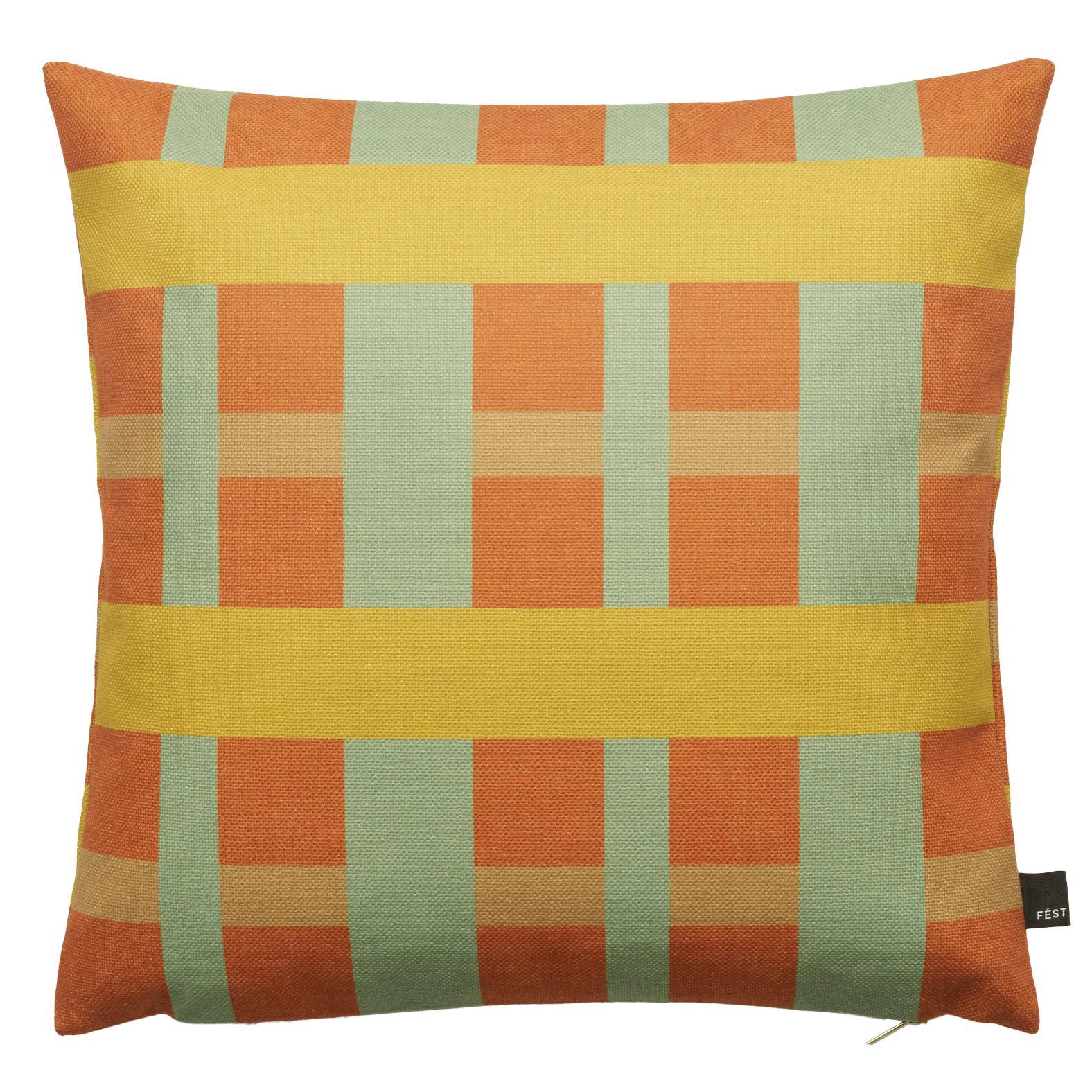FÉST Striped kussen 45x45 mint