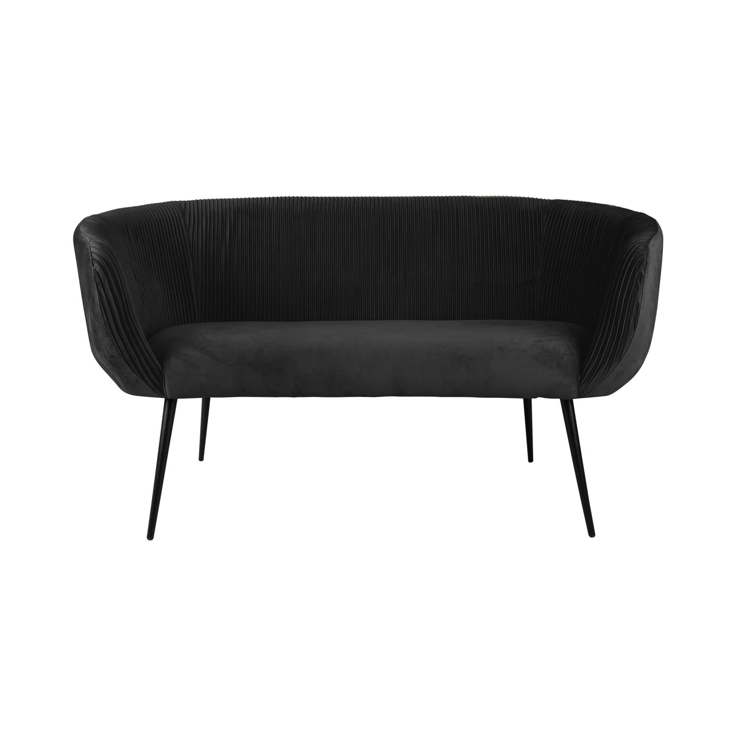 Leitmotiv - Sofa Majestic velvet black