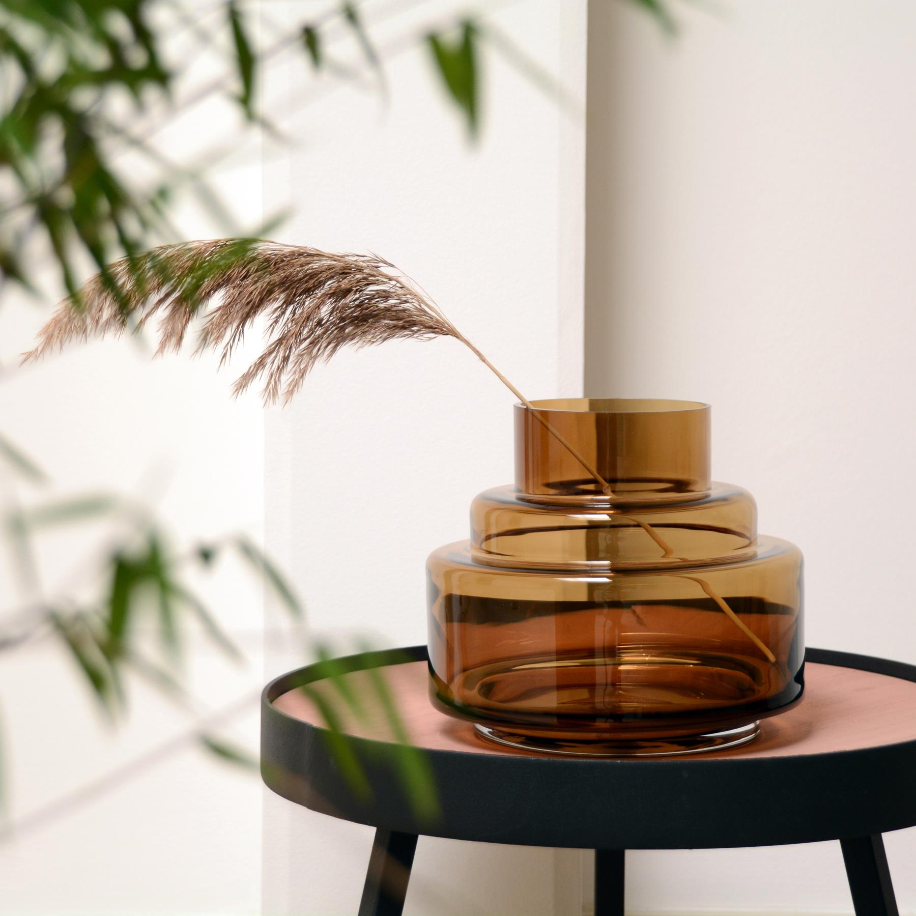 Vase The World Chari Vaas Ø 33 cm - Cognac