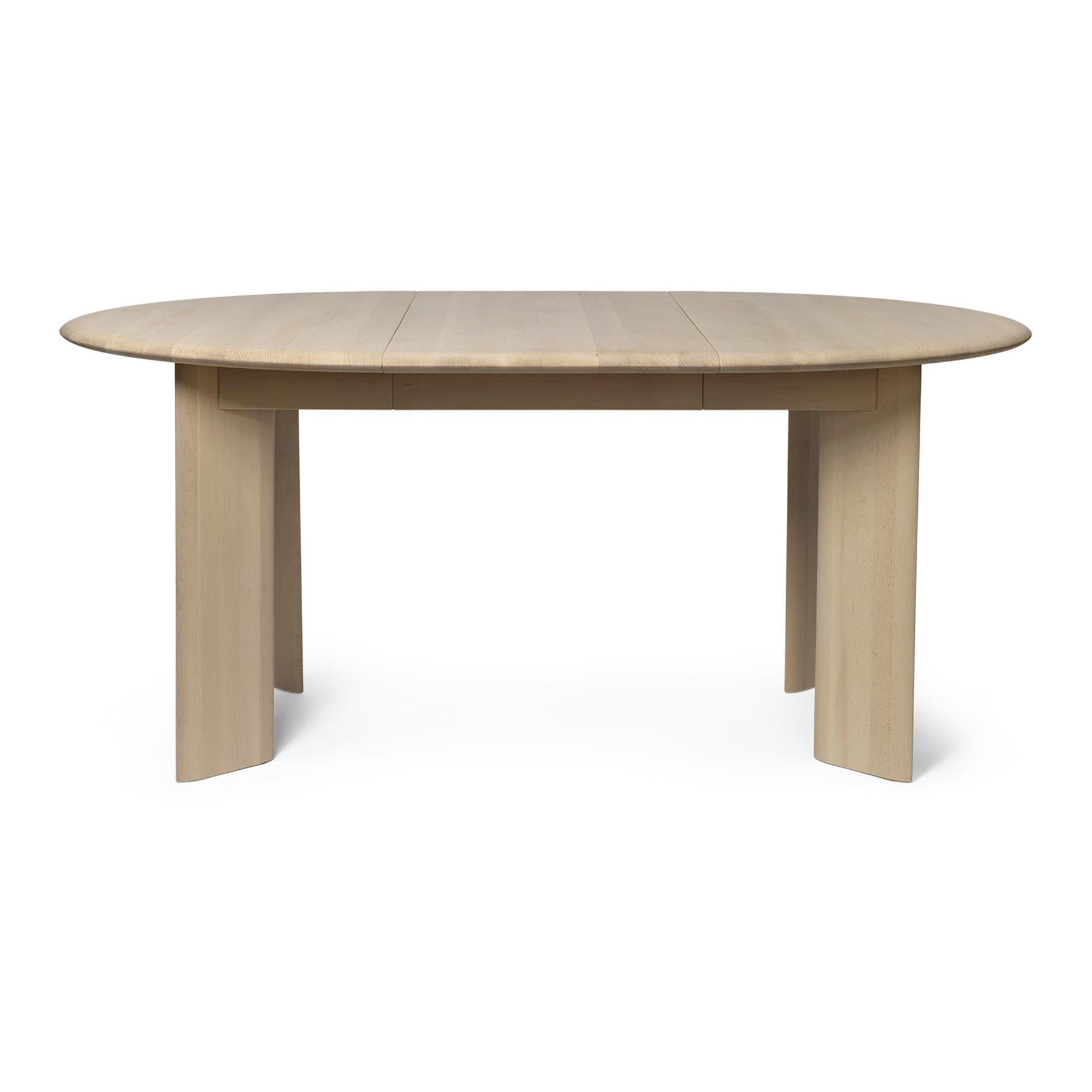 ferm LIVING Bevel Uitschuifbare Eettafel 117/167 x 117 cm - Wit Beukenhout
