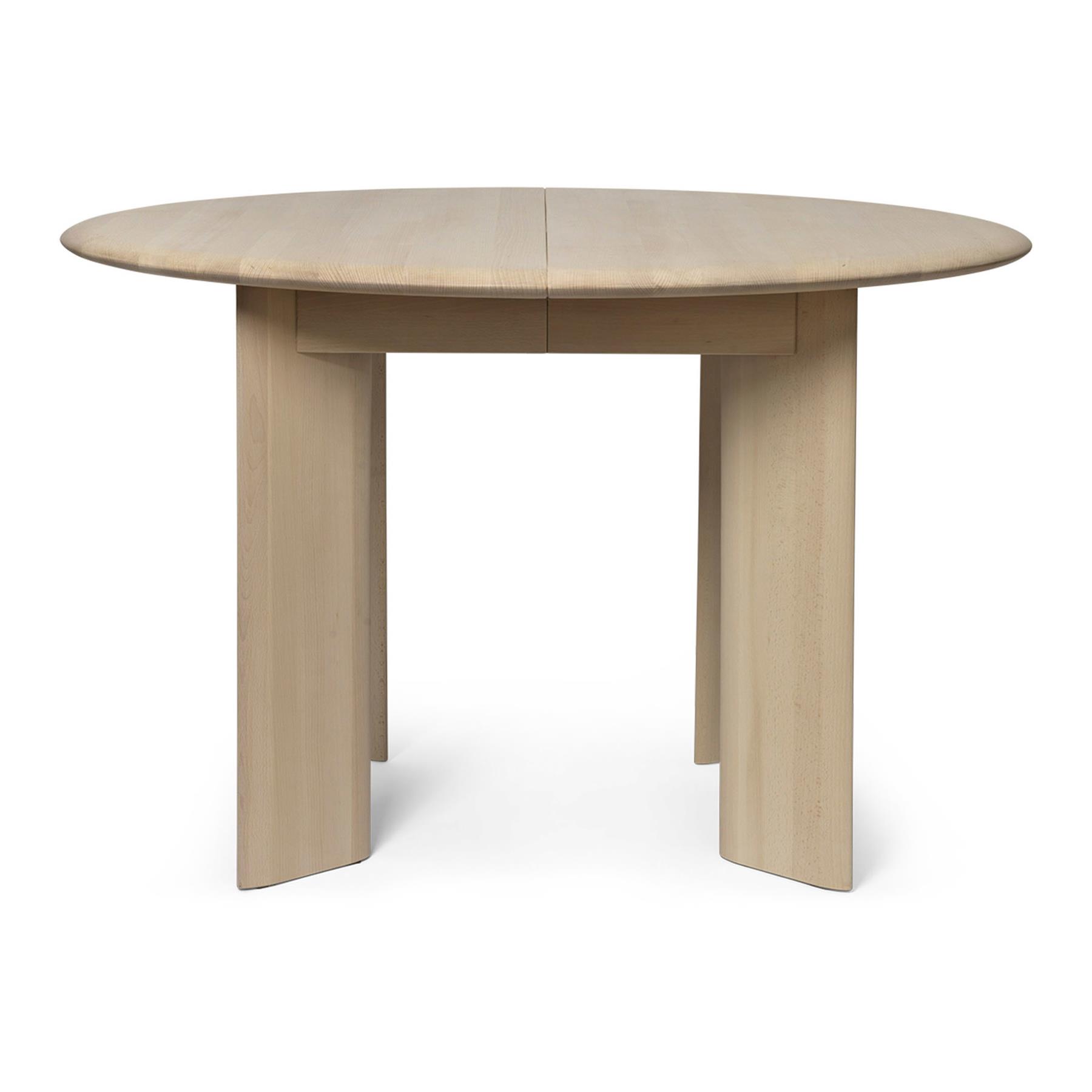 ferm LIVING Bevel Uitschuifbare Eettafel 117/167 x 117 cm - Wit Beukenhout