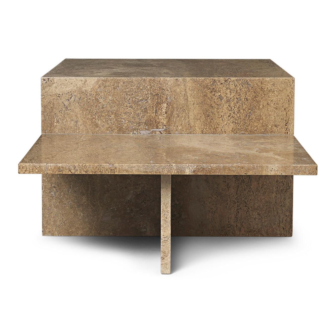 ferm LIVING Distinct Salontafel - Travertine Dark Brown