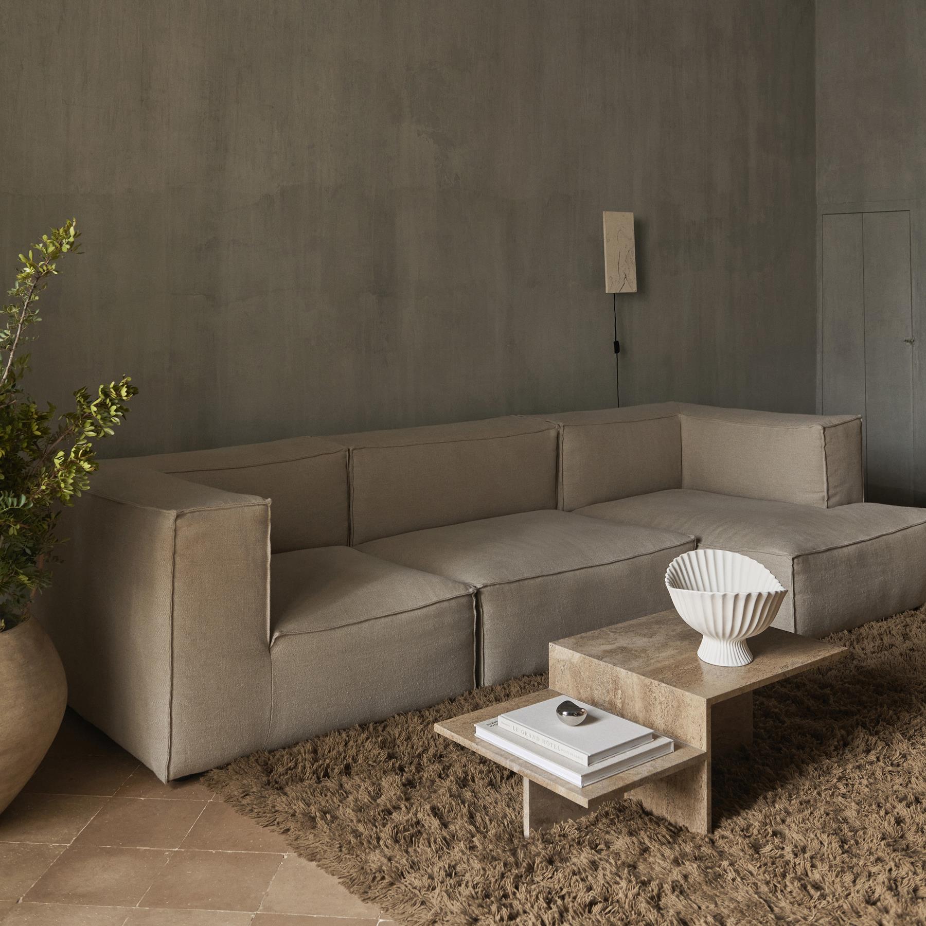 ferm LIVING Distinct Salontafel - Travertine Dark Brown