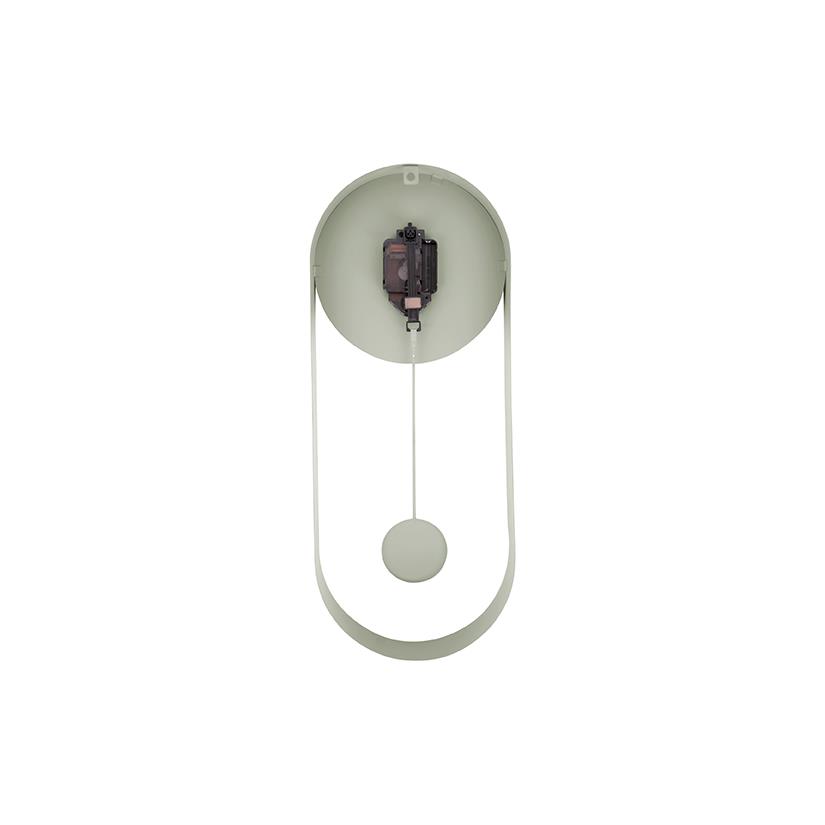 Karlsson - Wandklok Pendulum Charm - Staal - Jungle Groen - 4,8x50x20cm