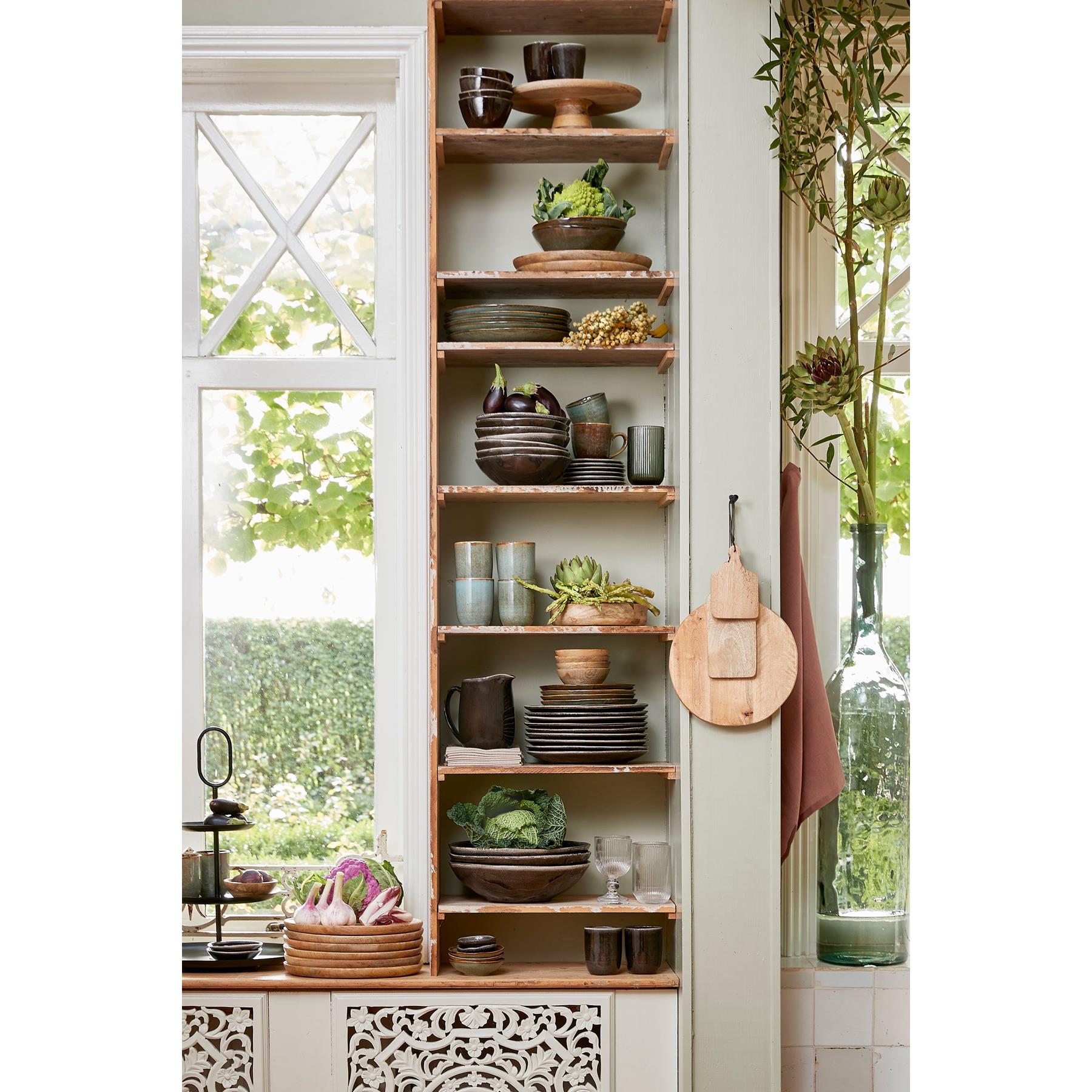 Mica Decorations Duko Bord - Ø30 cm - 100% FSC Mangohout - Bruin