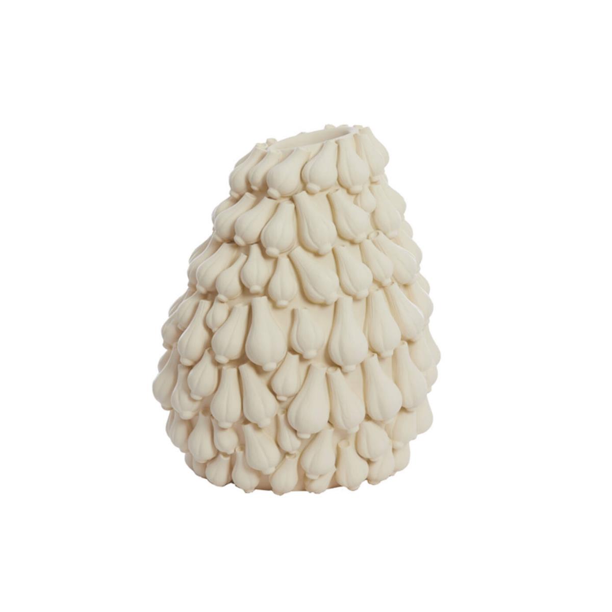 Light & Living - Garlic vaas 42x39x47 cm - crème