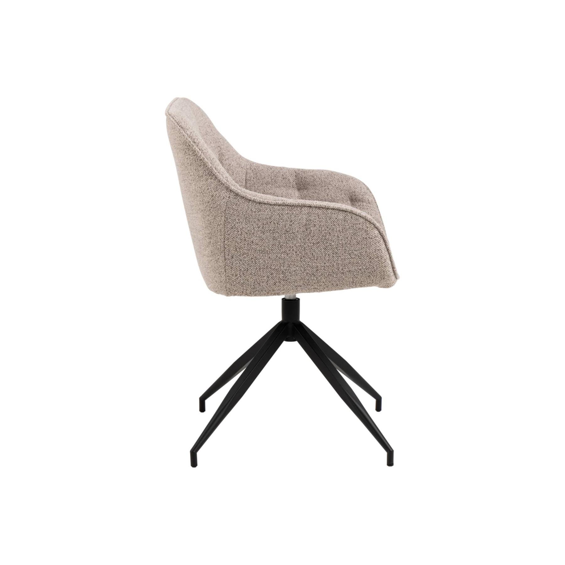 by fonQ  Lopin Eetkamerstoel - Beige - Kruispoot