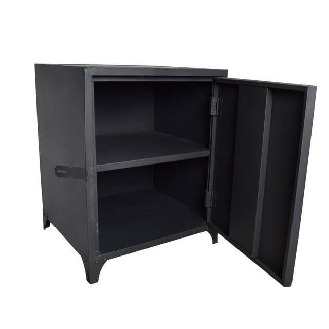 LOFT42 Locker Nachtkastje - Metaal - Mat Zwart - 50x40x35