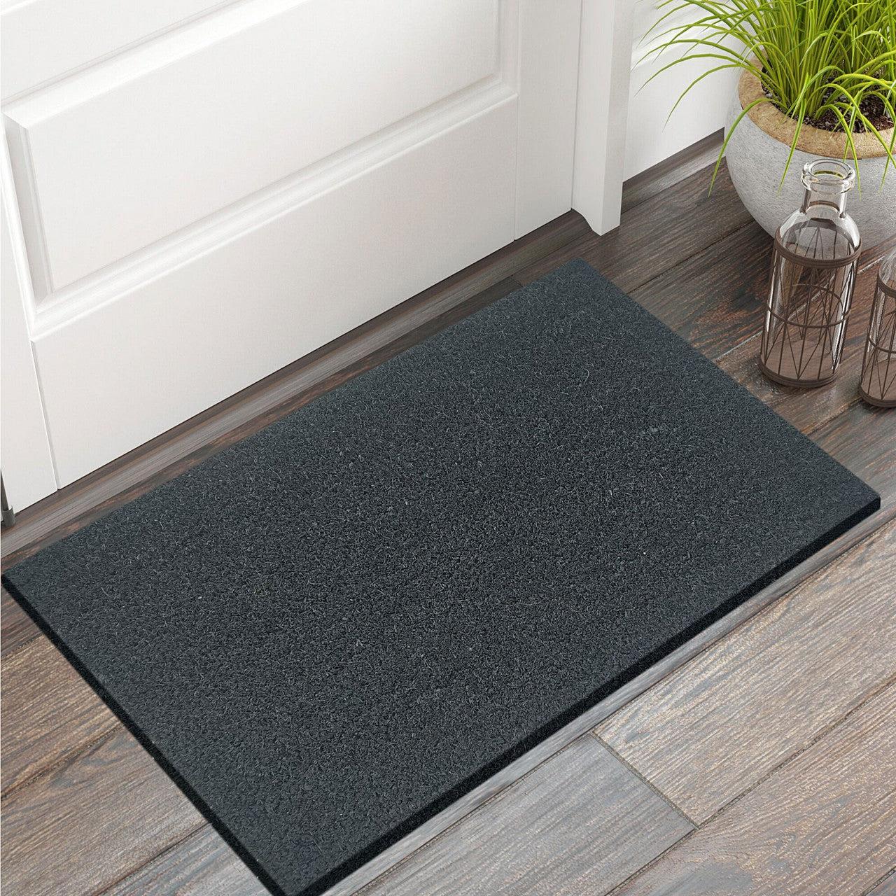 SVJ Deurmat Rechthoekig - 60 x 40 cm - Kokos - Grijs