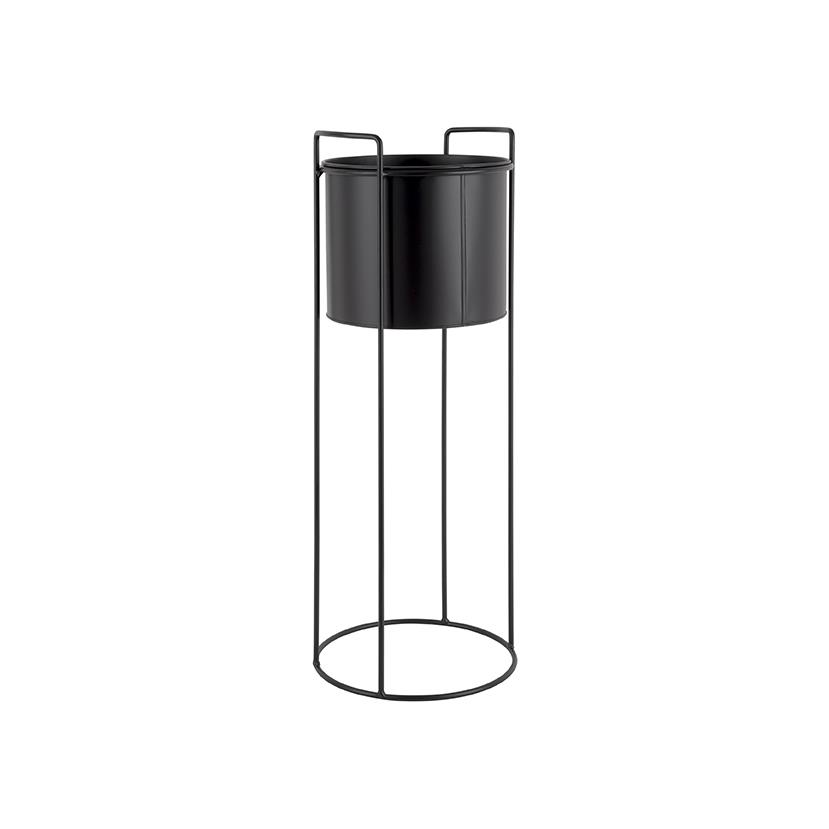 present time - Bloempot set Essence - Zwart - Rond - 80x28cm & 28x23cm & 50x19cm