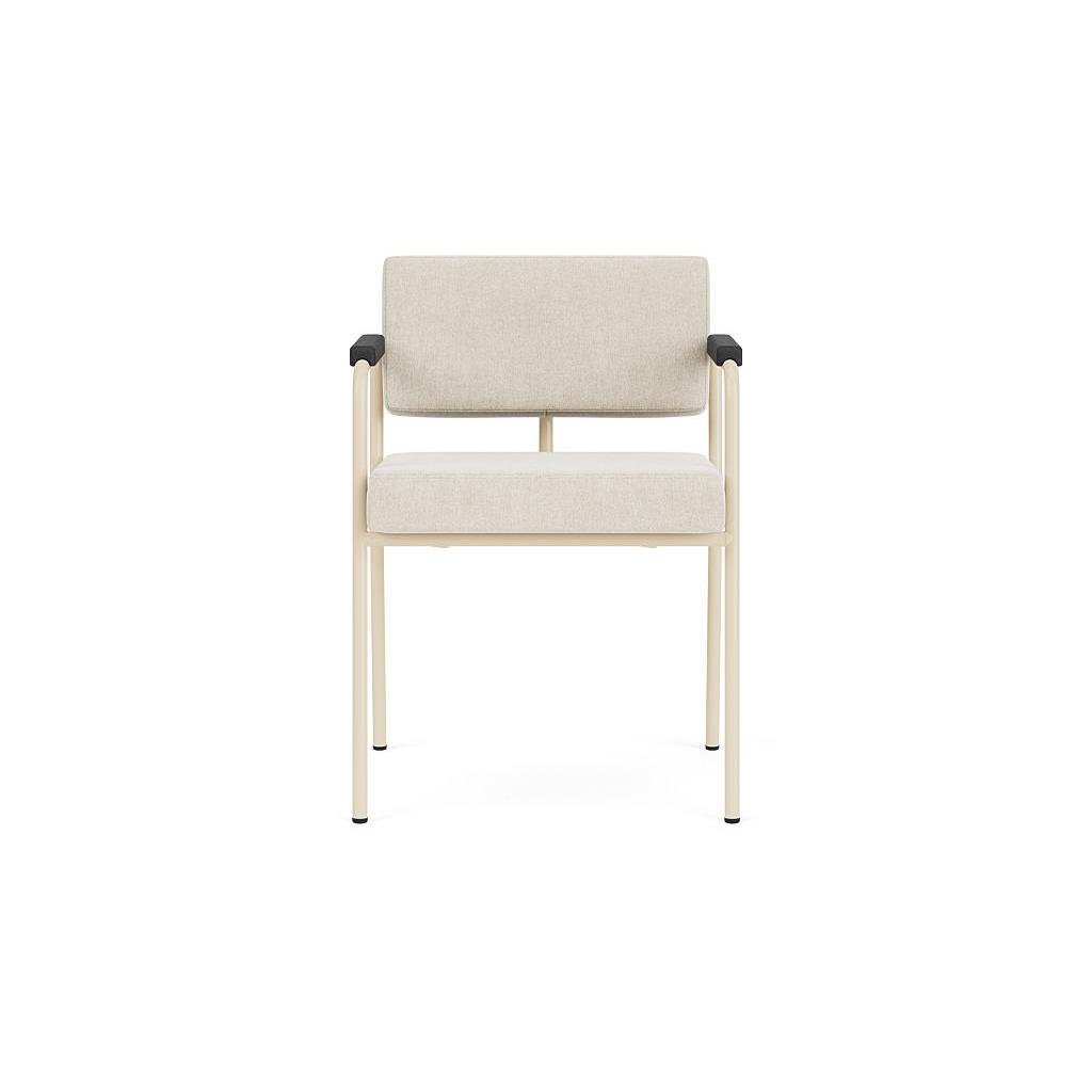 FÉST Monday stoel met armleuning sand|zwart Soil 01 natural