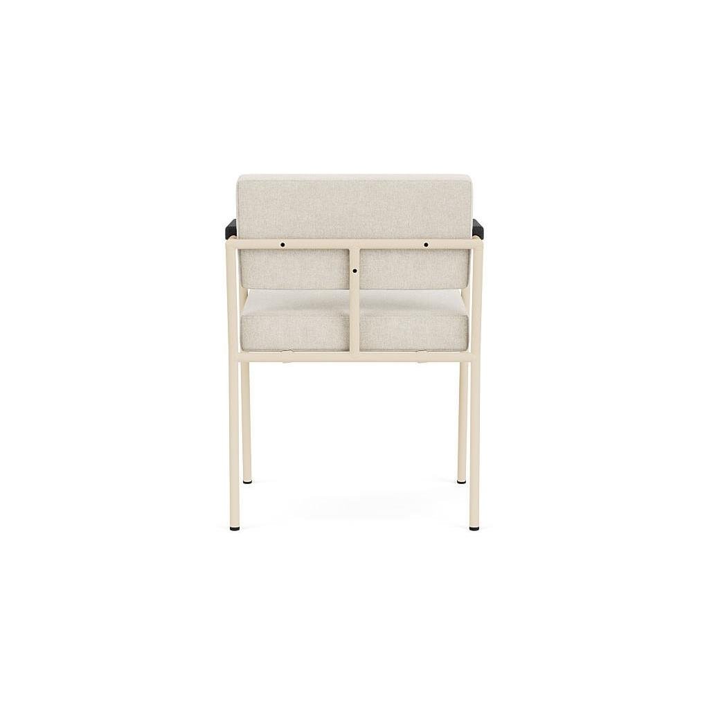 FÉST Monday stoel met armleuning sand|zwart Soil 01 natural