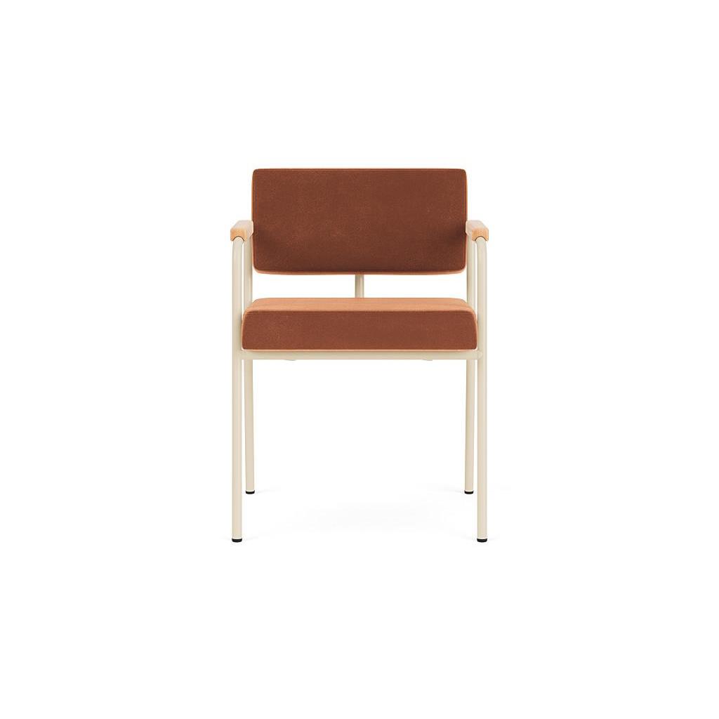 FÉST Monday stoel met armleuning sand|naturel Sydney 22 beige
