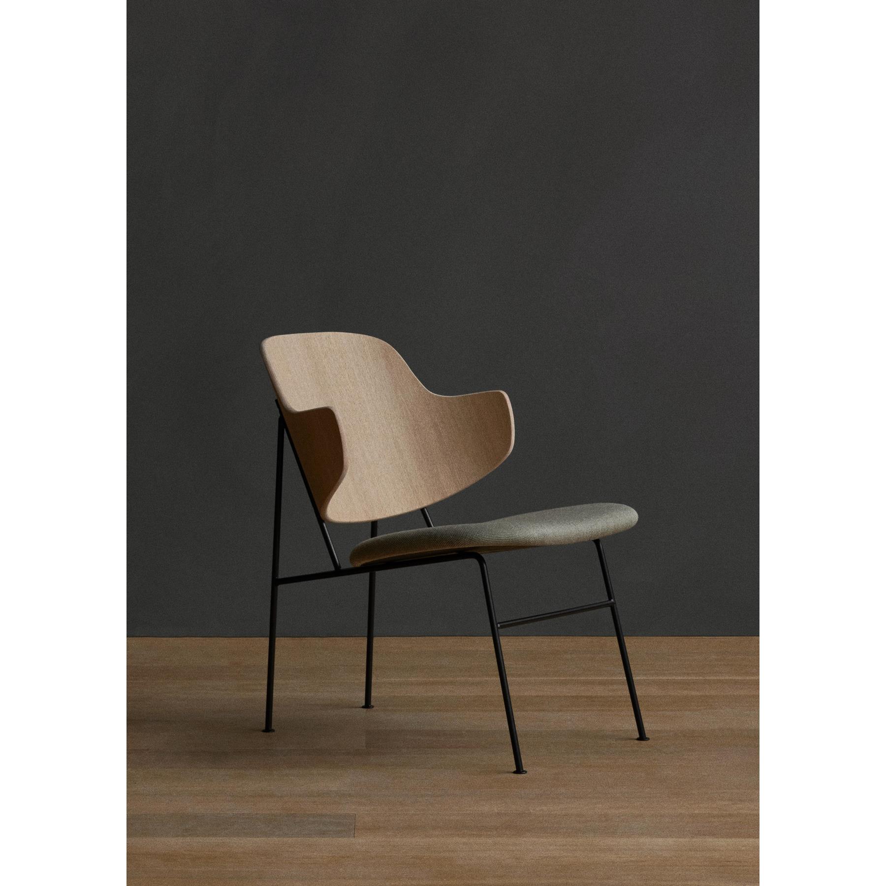 Audo Copenhagen The Penguin fauteuil naturel eiken, zitting Hallingdal