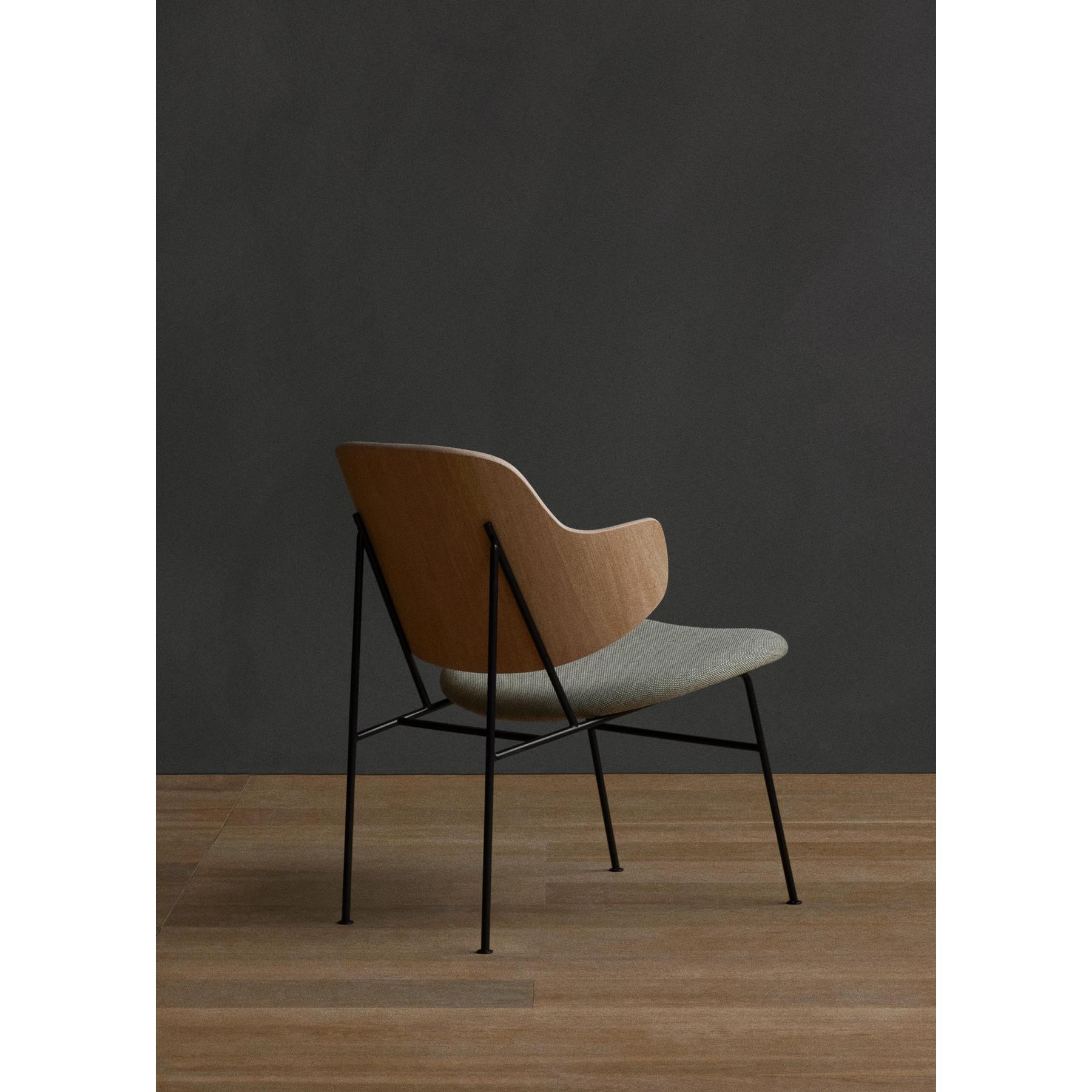 Audo Copenhagen The Penguin fauteuil naturel eiken, zitting Hallingdal