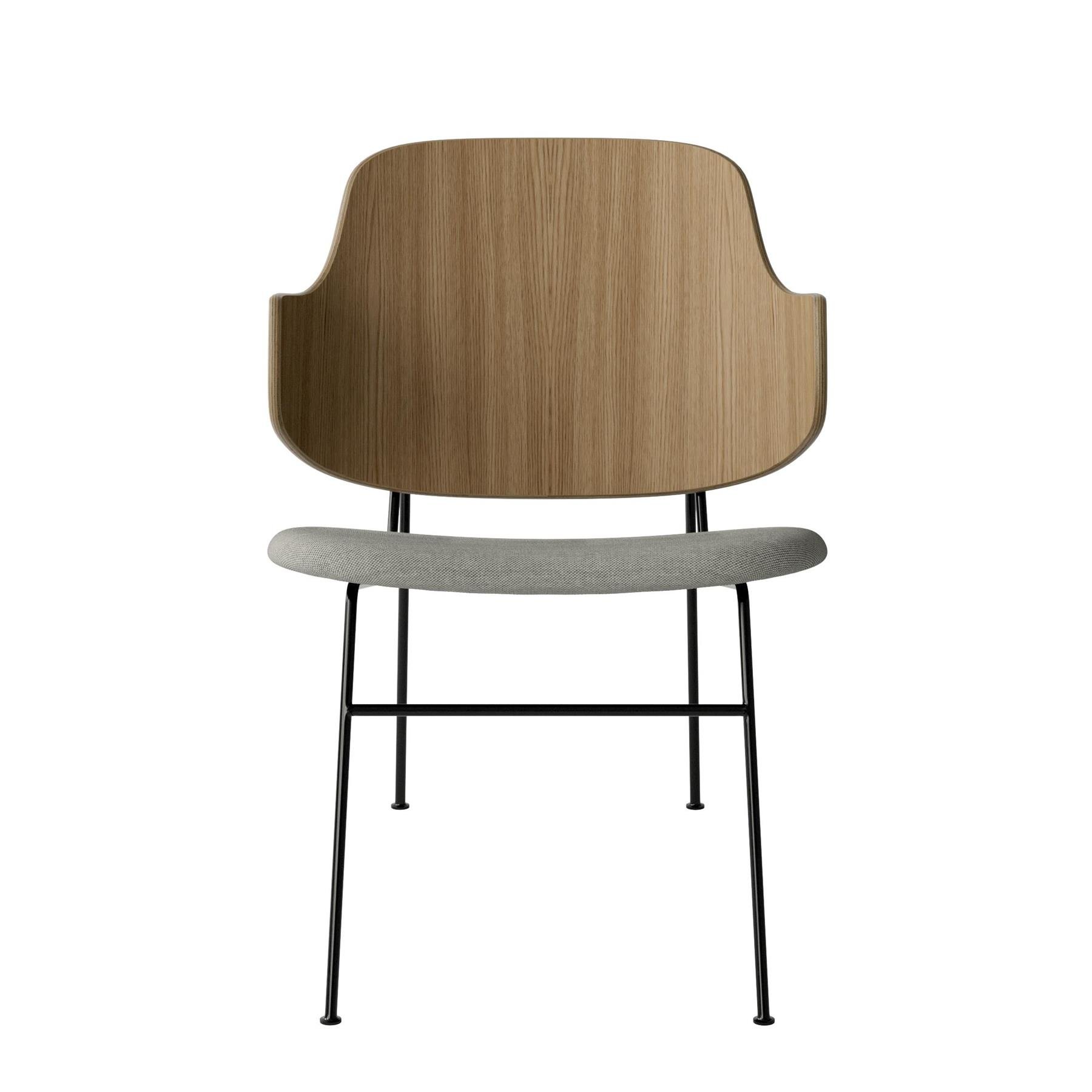 Audo Copenhagen The Penguin fauteuil naturel eiken, zitting Hallingdal
