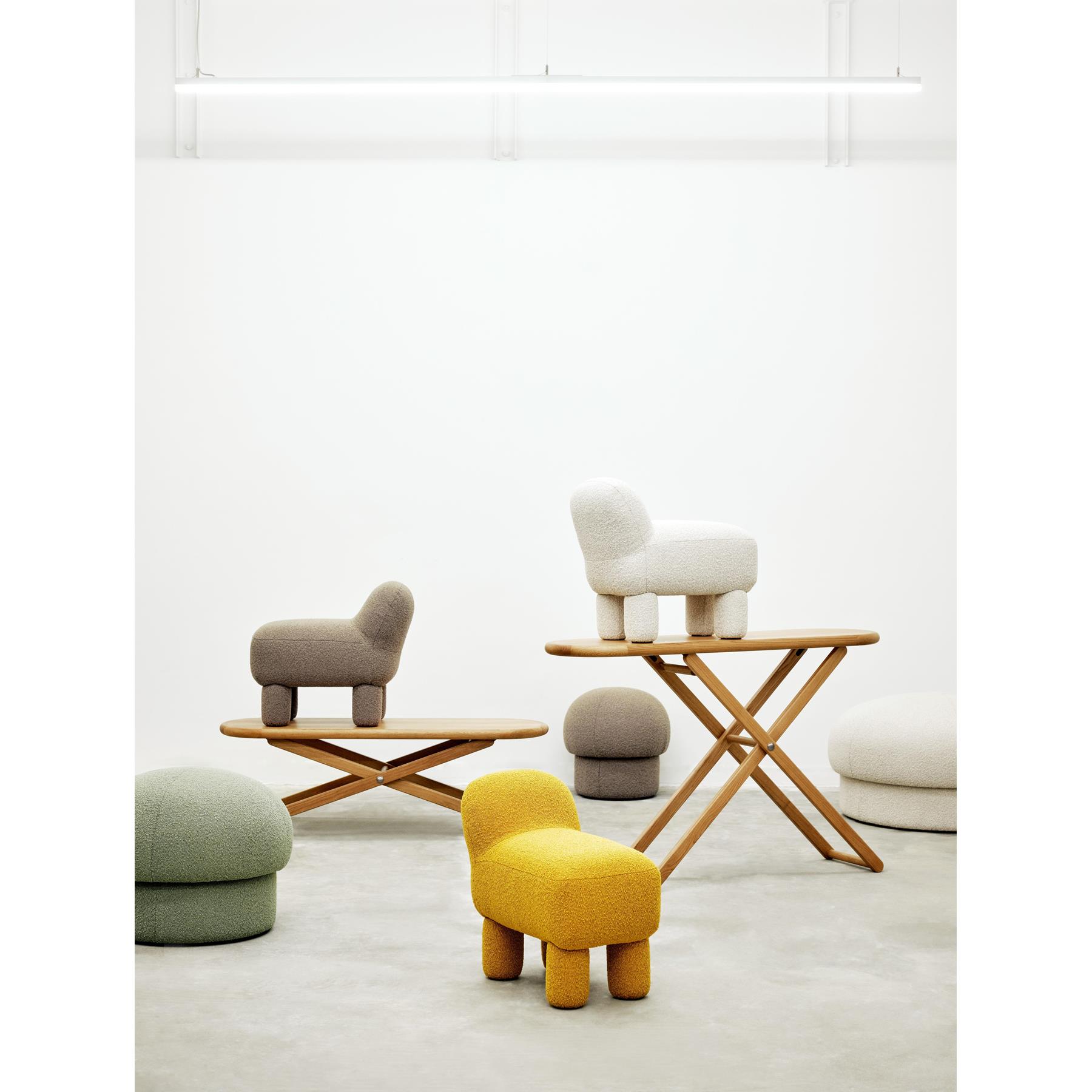 Design House Stockholm Uno poef 50 green