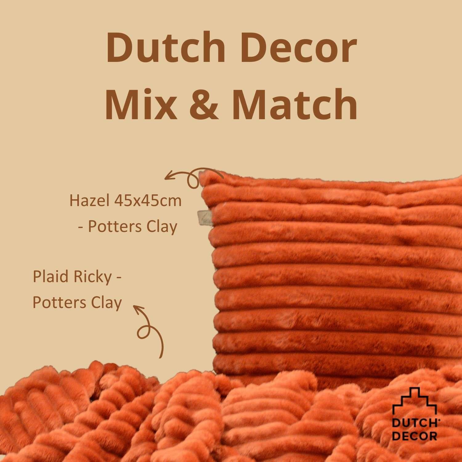 Dutch Decor sierkussen HAZEL - 50x50 cm Potters Clay