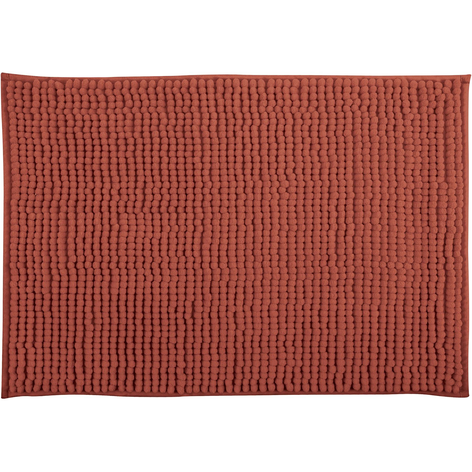 MSV Badkamerkleed|badmat voor op de vloer - terracotta - 60 x 90 cm