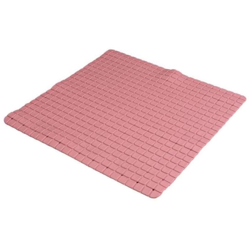 Urban Living Badkamer anti slip mat - rubber - oud roze - 55x55cm