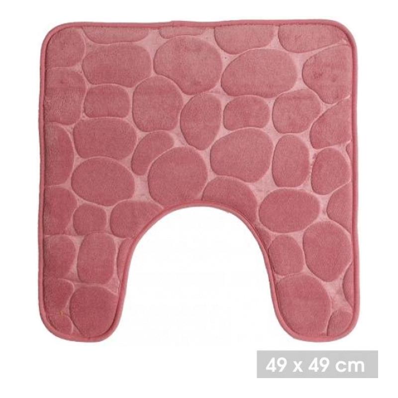Urban Living WC Badkamerkleedje|badmat tapijt - oud roze - 49x49cm