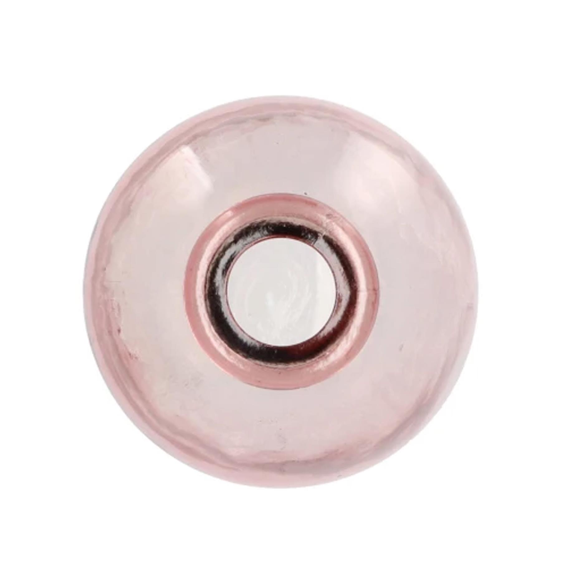 DK Design Bloemenvaas fles model - zacht roze - D11xH17cm