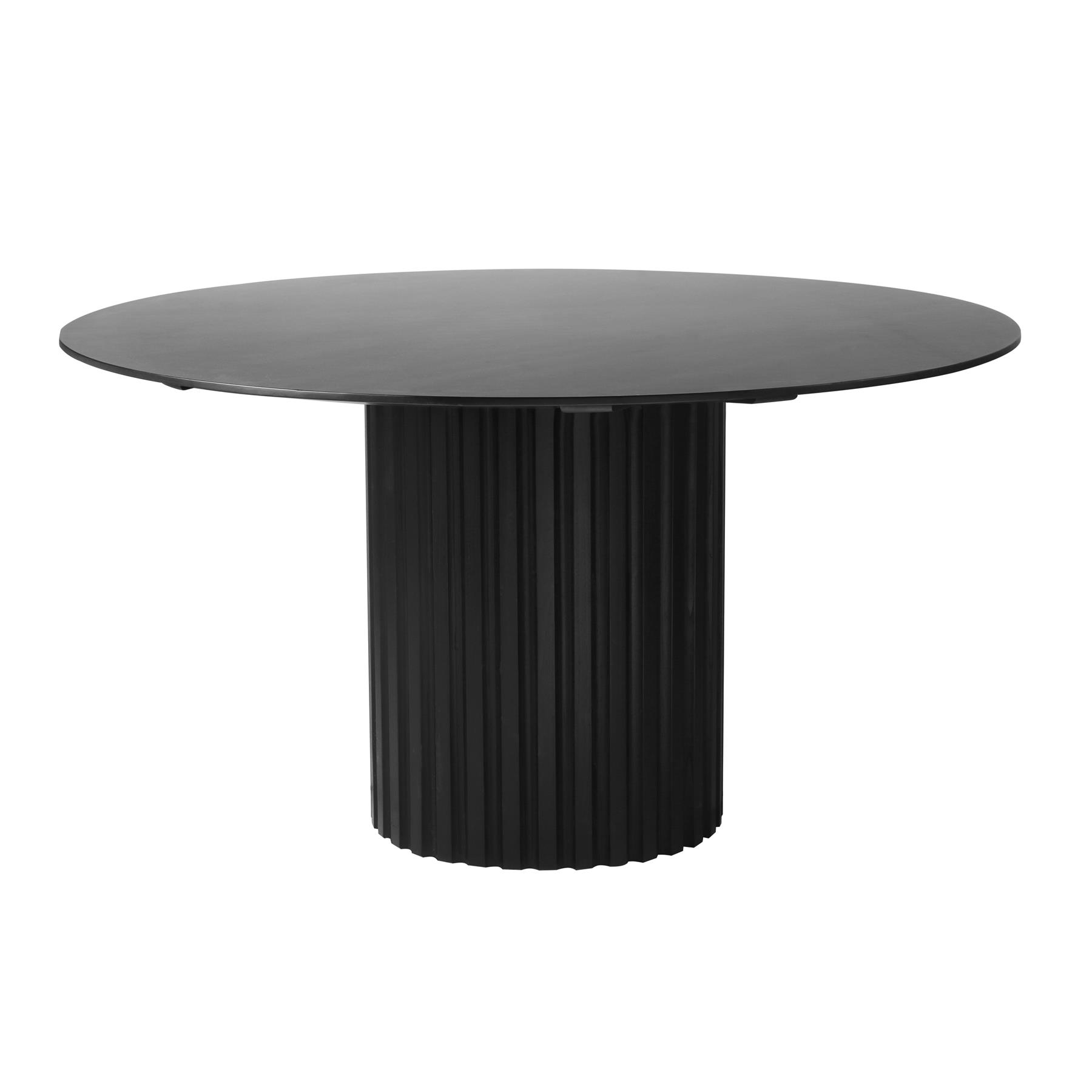 HKliving Pillar Eettafel - Ø 140 cm - Zwart 