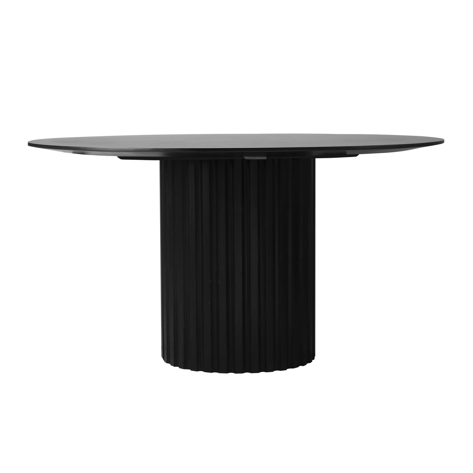 HKliving Pillar Eettafel - Ø 140 cm - Zwart 