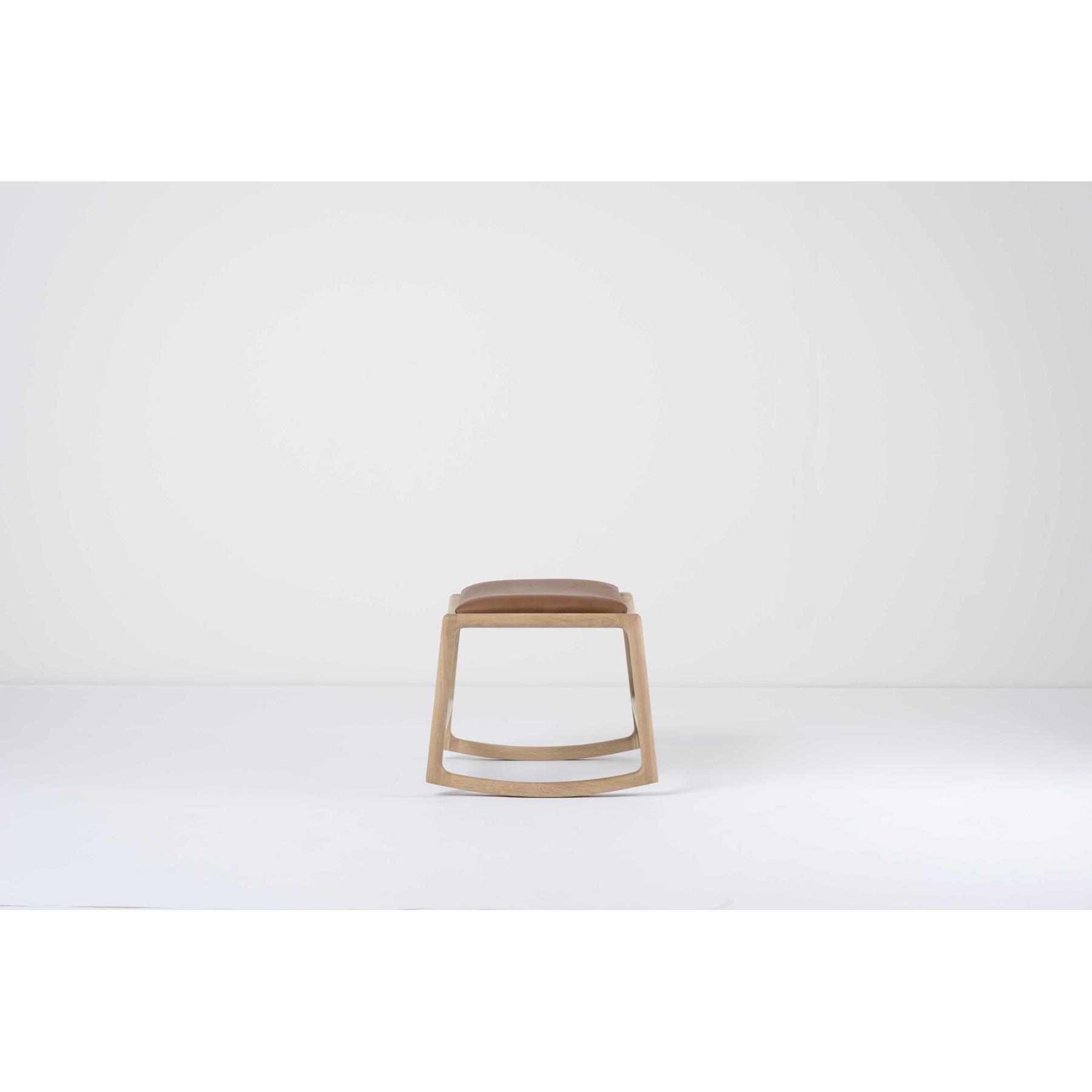 Gazzda Dedo voetenbank Dakar Leather Stone 1436