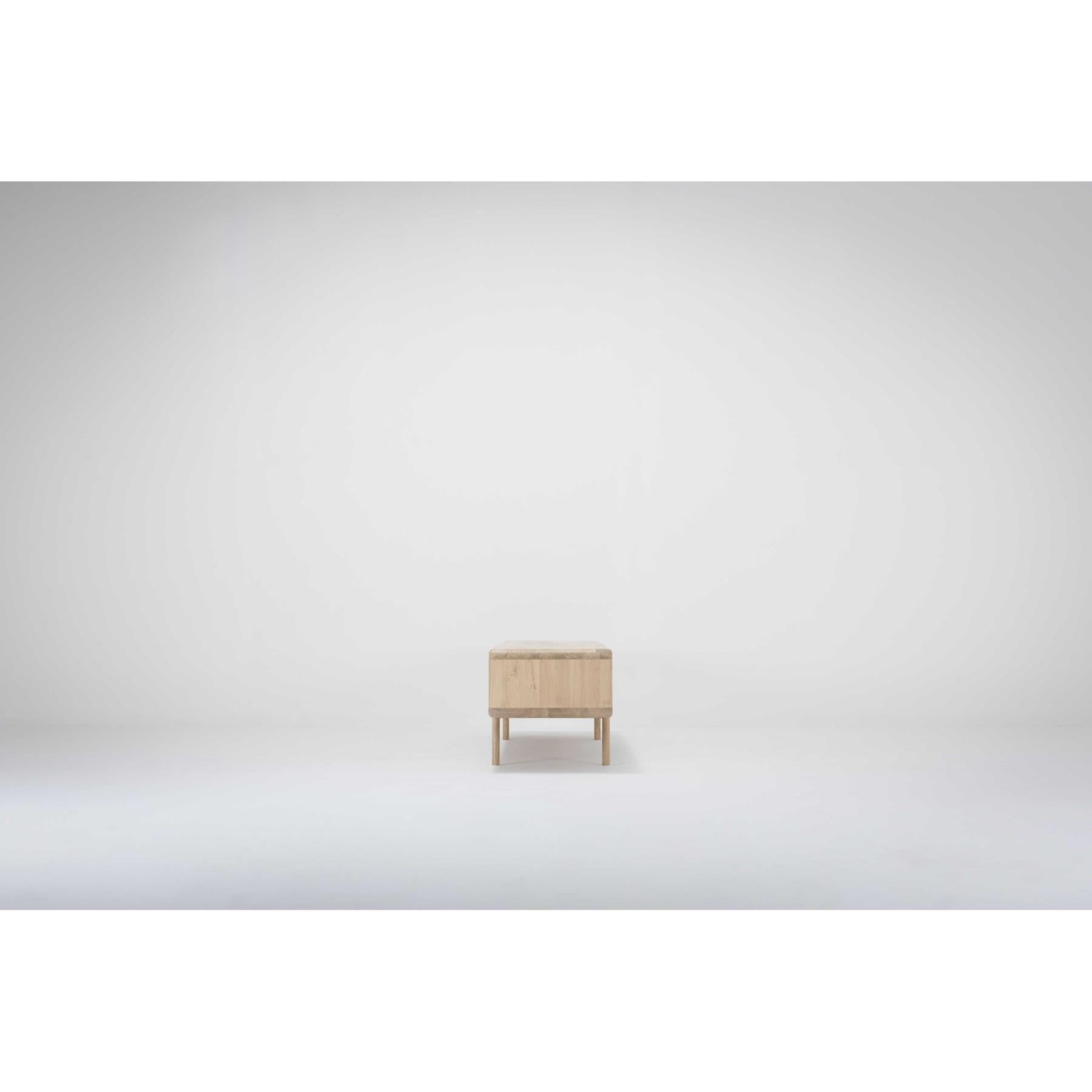 Gazzda Fawn lowboard tv-meubel 2 lades 220x45 whitewash