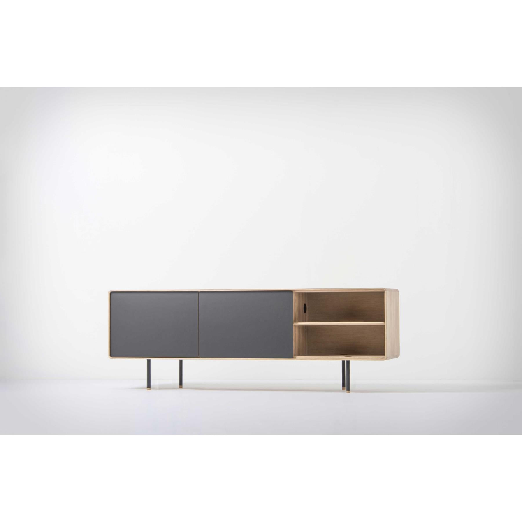 Gazzda Fina dressoir tv-meubel 180x45 natural|wit