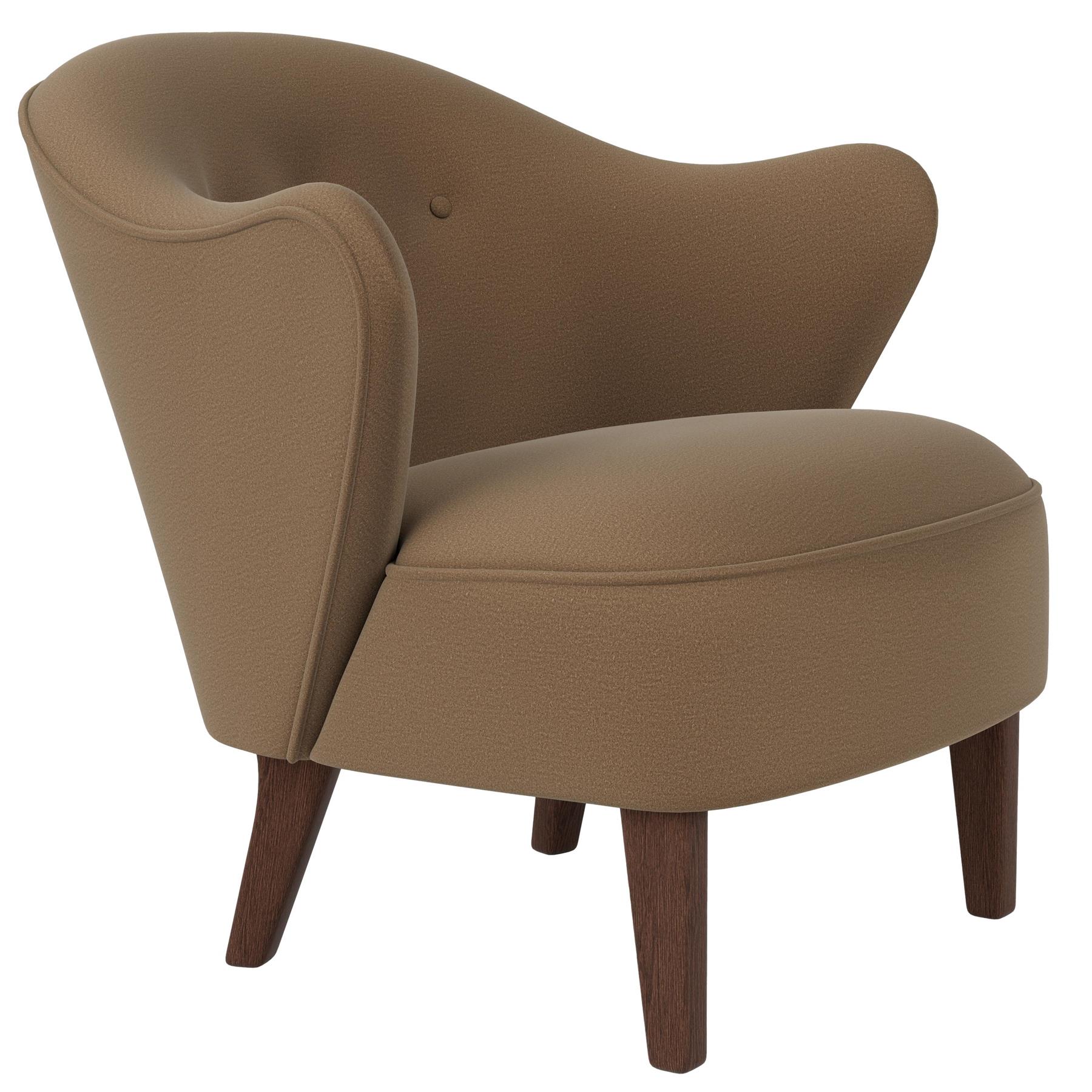 Audo Copenhagen Ingeborg fauteuil donker eiken Grand Mohair 1103