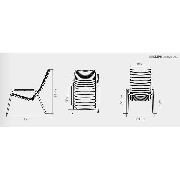 Houe ReClips fauteuil met bamboe armleuning black